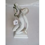 A Herend figure nude lady with snake