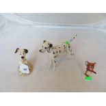 A Royal Doulton Disney 101 Dalmatians, a Beswick Dalmatian 'Arnolber' and a Beswick 'Jerry Mouse'.