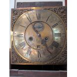 A 19th Century mahogany and walnut longcase clock with brass face Nicholson Whitehaven, eight day