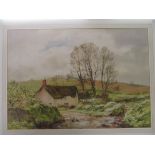 Frank Egginton watercolour thatched cottage with ducks, may attract ARR which buyer to pay