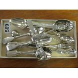 A set of mixed spoons