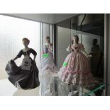 Three Royal Doulton figures,’ Jacqueline', 'The Golden Jubilee Ball' and 'The Masquerade Begins' (