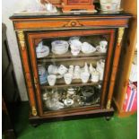 A 19th Century ebonised and walnut pier cabinet