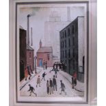 A signed Lowry print Venture Prints Ltd.