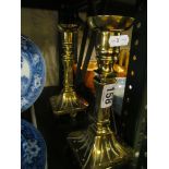 pair brass candlesticks