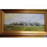 J. HUNT - oil on board West Stourmouth