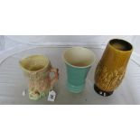 Two SylvaC jugs and vase