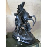 A Spelter Marley horse (s/a/f).