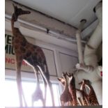 Some giraffes
