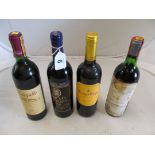 Four bottles Rioja.