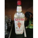 A bottle of Beefeater Gin.