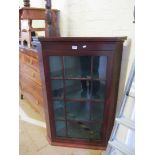 A 19th Century mahogany corner cabinet