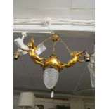 A cherub chandelier.