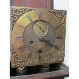 A 19th Century oak longcase clock 10" brass dial Will Lafsetter Arundel.