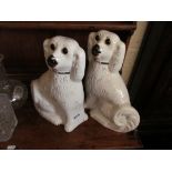 A pair of Staffordshire dogs.