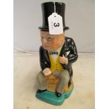 A Kirkland Pottery Toby jug Winston Churchill in top hat