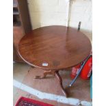 A 19th Century mahogany circular tilt top table