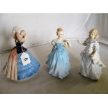 Three Royal Doulton figures Susan, Enchantment and Laura