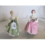 Four Royal Doulton figures Elyse, Fair Lady, Laura and Ballard Seller