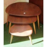 An nest of Ercol pebble tables
