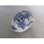 A collection of Coalport blue and white miniatures