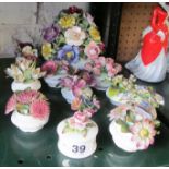 Various flower ornaments