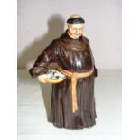 A Royal Doulton Figurine HN2144 The Jovial Monk, 8" tall.