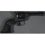 A COLT 22 PEACEMAKER SINGLE ACTION REVOLVER