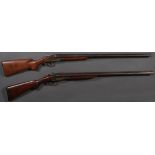 A PAIR OF 12 GAUGE DOUBLE BARREL SHOTGUNS