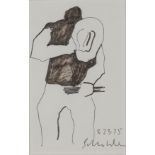 SIGNED FRITZ SCHOLDER PEN & INK SKETCH