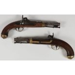 A PAIR OF ASTON US MODEL 1842 MARTIAL PISTOLS