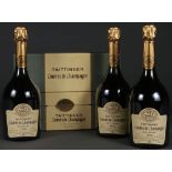 3 TAITTINGER BOTTLES OF COMTES DE CHAMPAGNE, 1990