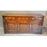 A George III Oak Dresser Base,