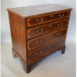 A 19th Century Mahogany Satinwood Inlaid Chest,