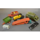 A Corgi Chipperfields Circus Model Lorry together with a collection of other model vehicles