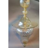 A Doge Murano Glass Ceiling Lantern from Venini,