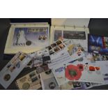 A Large Collection of Coin Mounted First Day Covers within Albums and Loose