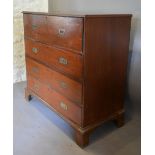 An Early 19th Century Military Secretaire Chest,