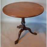 A 19th Century Mahogany Pedestal Table,