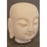 A Reconstituted Marble Bust of an Oriental,