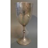 An Edwardian Presentation Silver Goblet inscribed South West of England Championship 100 DTL CLASS
