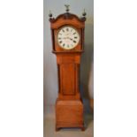 An Early 19th Century Mahogany and Chequerline Inlaid Long Case Clock,