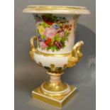 A Paris Porcelain Large Campagna Vase,