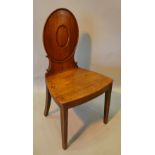 A Regency Mahogany Hall Chair,
