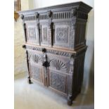 A 19th Century Oak Court Cupboard,