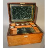 A 19th Century Mahogany Mother of Pearl Inlaid Dressing Case,