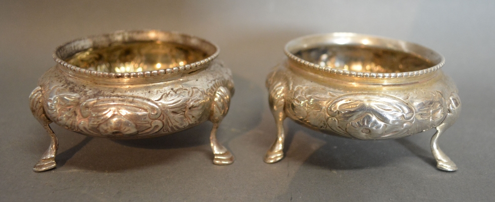 A Pair of Georgian Silver Salts of circu