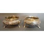 A Pair of Georgian Silver Salts of circu