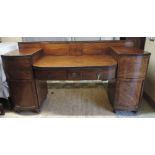 A Regency Mahogany Pedestal Sideboard, t