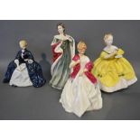 A Royal Doulton Porcelain Figure 'Queens of The Realm, Queen Anne' HN Number 3141 together with